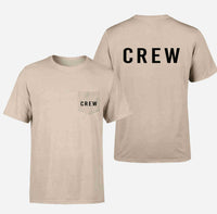 Thumbnail for CREW & Text Designed Pocket T-Shirts