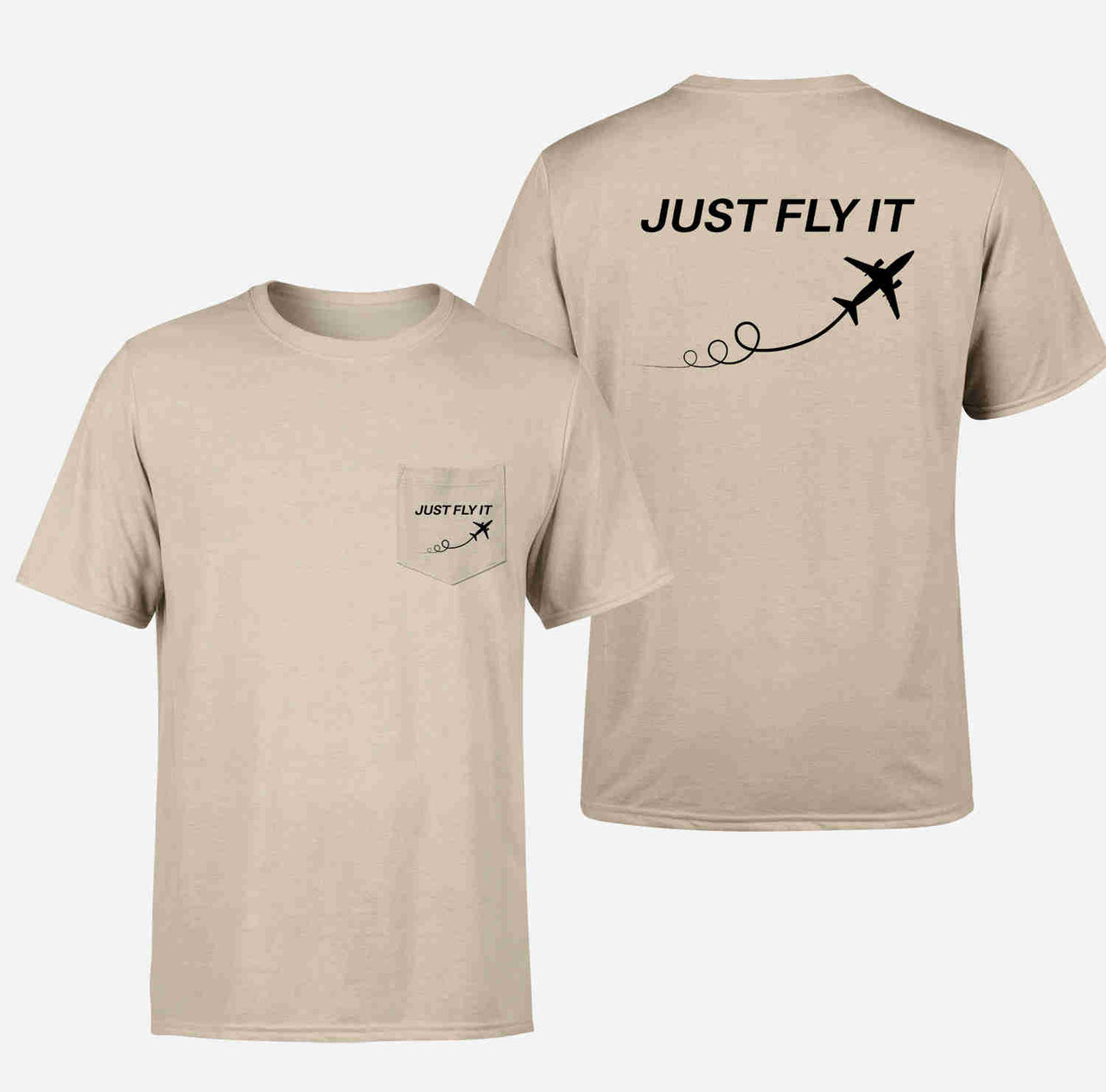 Just Fly It Designed Pocket T-Shirts