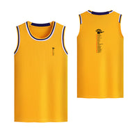 Thumbnail for Aviation Alphabet Designed Basketball Style Sports Tank Tops