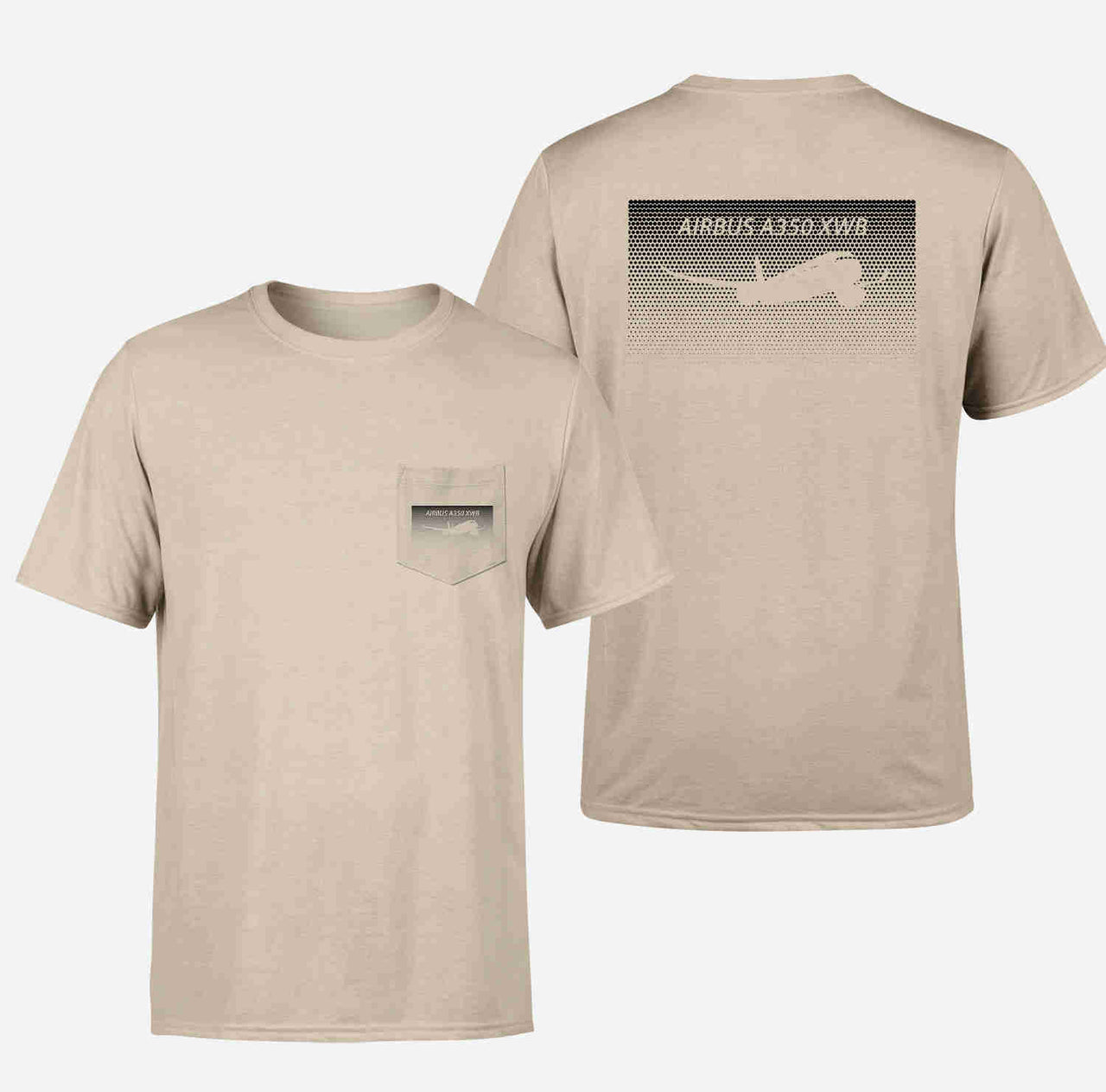 Airbus A350XWB & Dots Designed Pocket T-Shirts