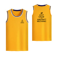 Thumbnail for Aircraft Mechanic Designed Basketball Style Sports Tank Tops