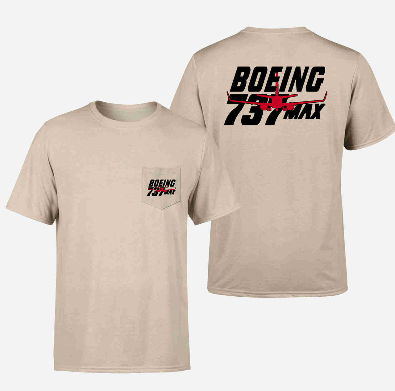 Amazing 737 Max Designed Pocket T-Shirts