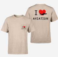 Thumbnail for I Love Aviation Designed Pocket T-Shirts