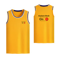 Thumbnail for Airplane Mode On Designed Basketball Style Sports Tank Tops