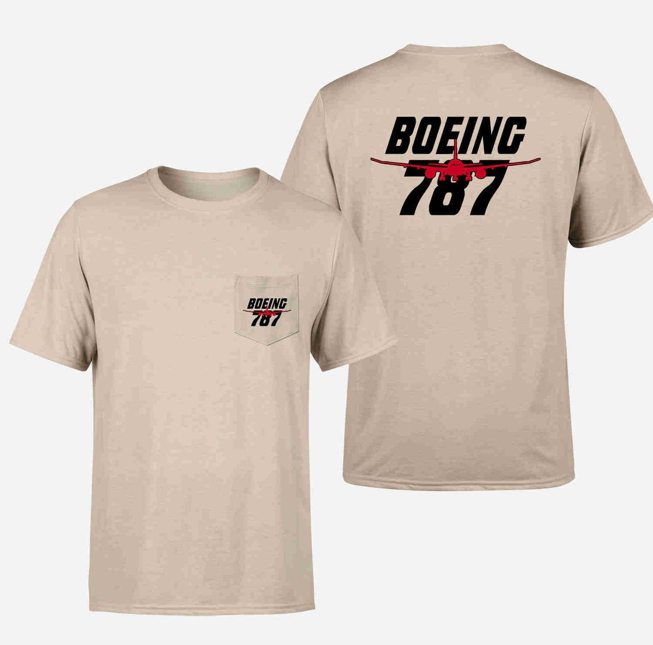 Amazing Boeing 787 Designed Pocket T-Shirts