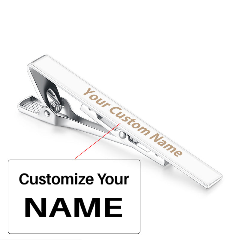 Custom Name Tie Clips