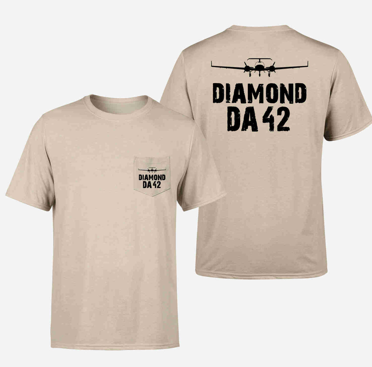 Diamond DA42 & Plane Designed Pocket T-Shirts