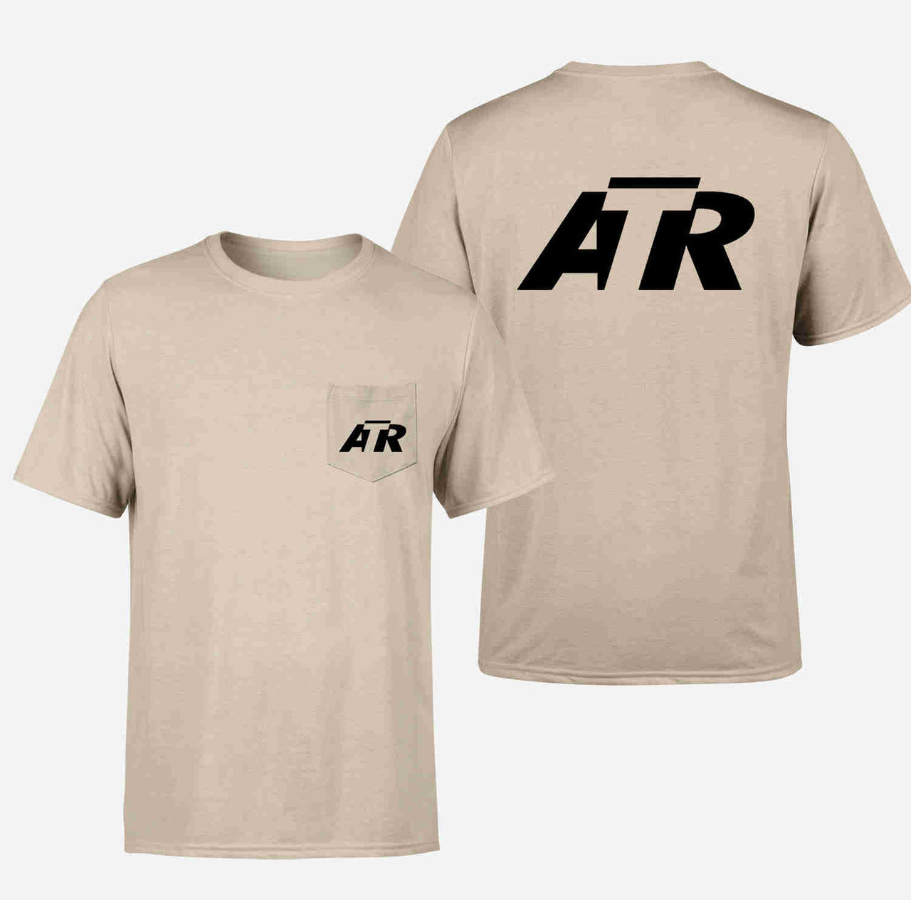 ATR & Text Designed Pocket T-Shirts