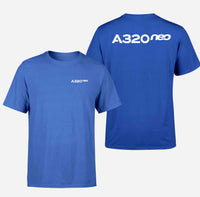 Thumbnail for A320neo & Text Designed Double-Side T-Shirts