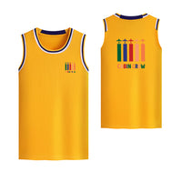 Thumbnail for Colourful Cabin Crew Designed Basketball Style Sports Tank Tops