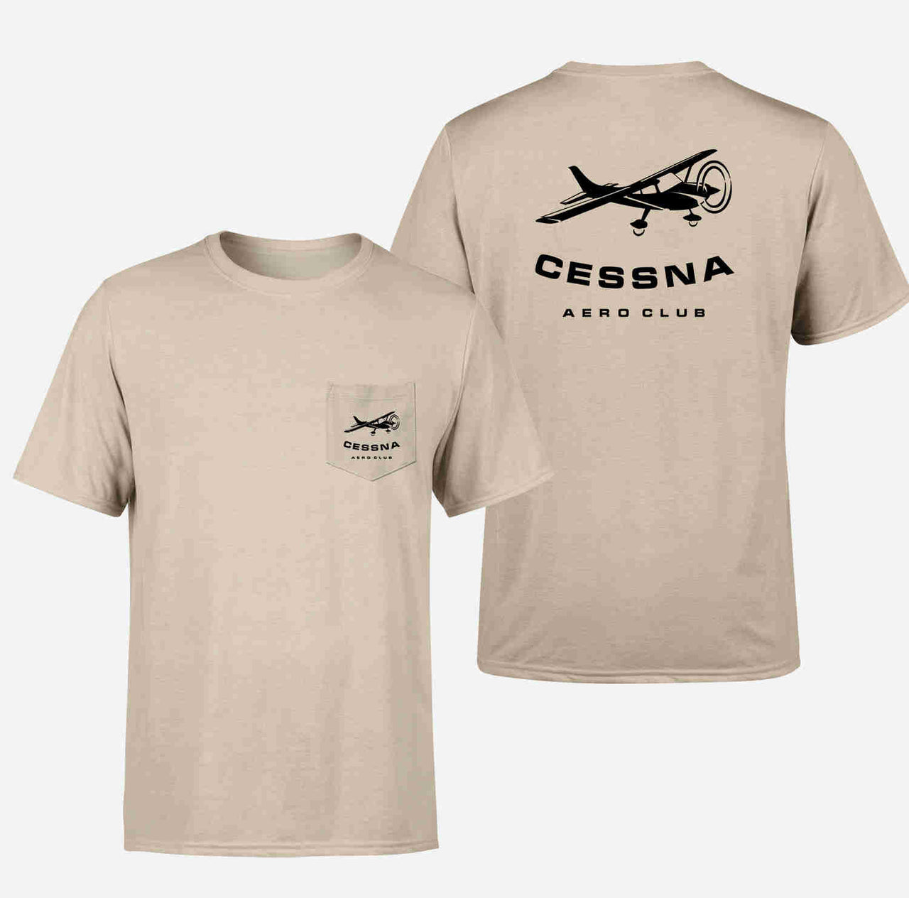 Cessna Aeroclub Designed Pocket T-Shirts