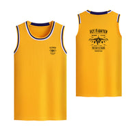 Thumbnail for Jet Fighter - The Sky is Yours Designed Basketball Style Sports Tank Tops