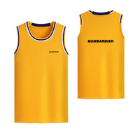 Thumbnail for Bombardier & Text Designed Basketball Style Sports Tank Tops