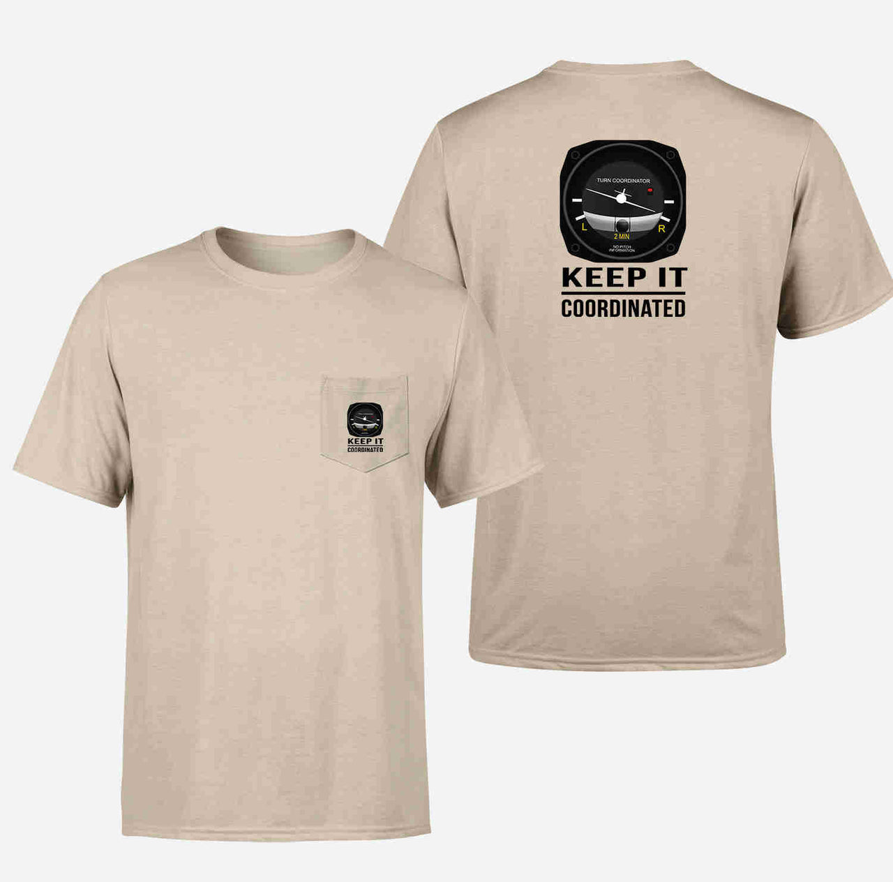 Keep It Coordinated Designed Pocket T-Shirts