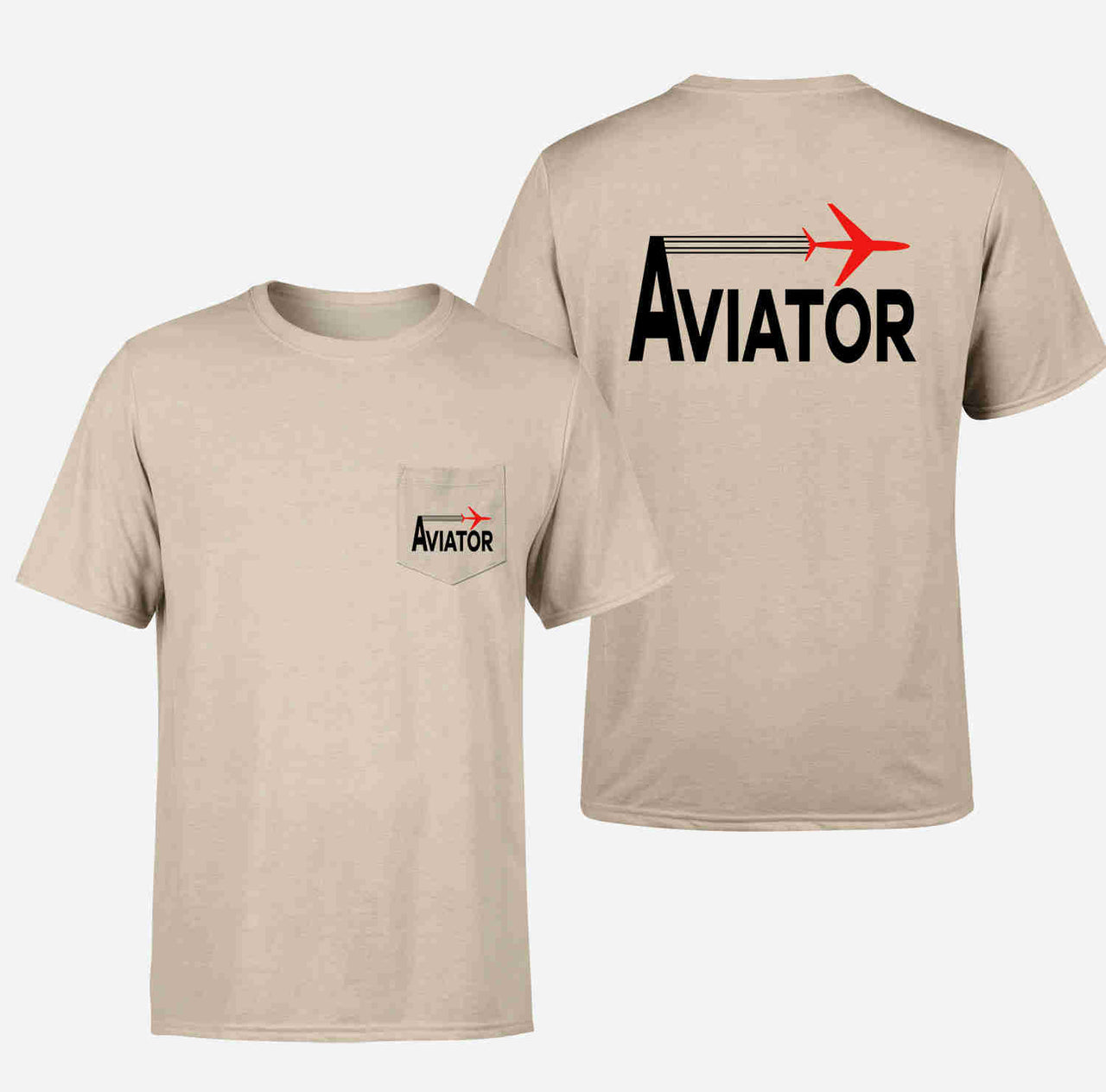 Aviator Designed Pocket T-Shirts