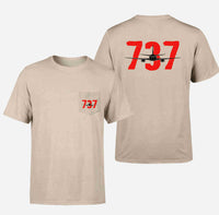 Thumbnail for Boeing 737 Designed Designed Pocket T-Shirts