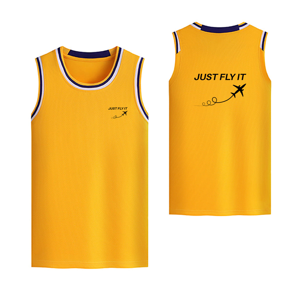 Just Fly It Designed Basketball Style Sports Tank Tops