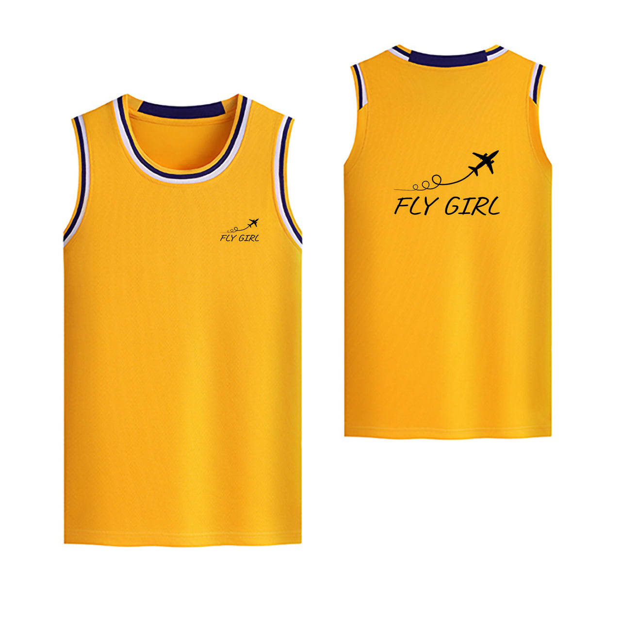 Just Fly It & Fly Girl Designed Basketball Style Sports Tank Tops