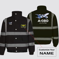 Thumbnail for Airbus A380 Love at first flight Designed Reflective Winter Jackets