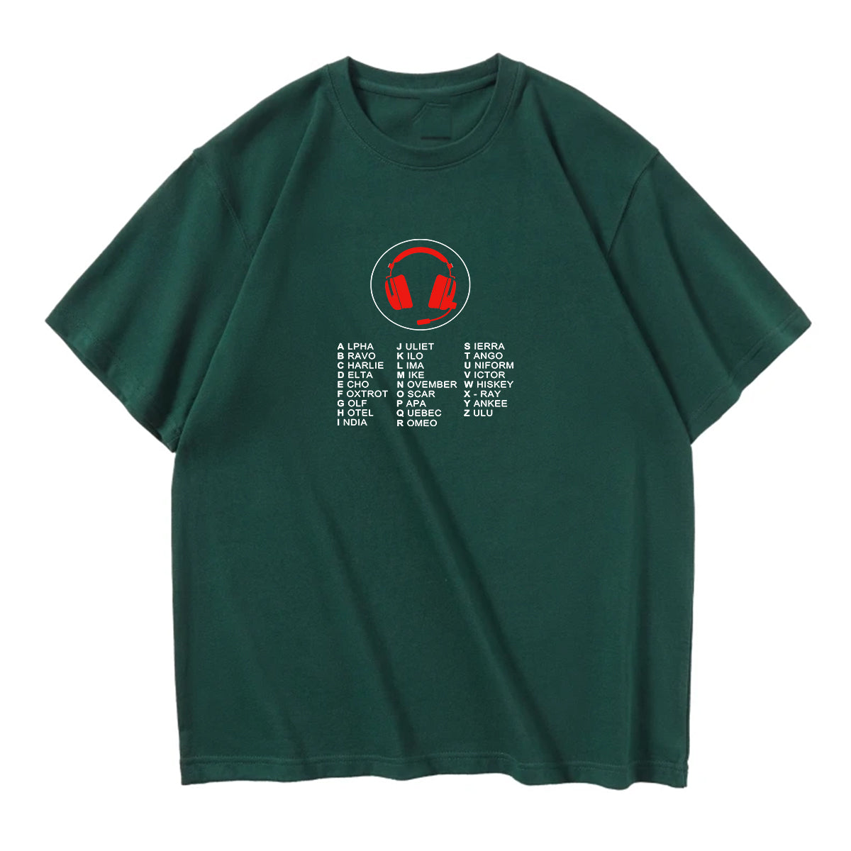 Aviation Alphabet 3 Designed Relax Fit T-Shirts