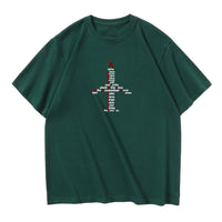 Thumbnail for Airplane Shape Aviation Alphabet Designed Relax Fit T-Shirts