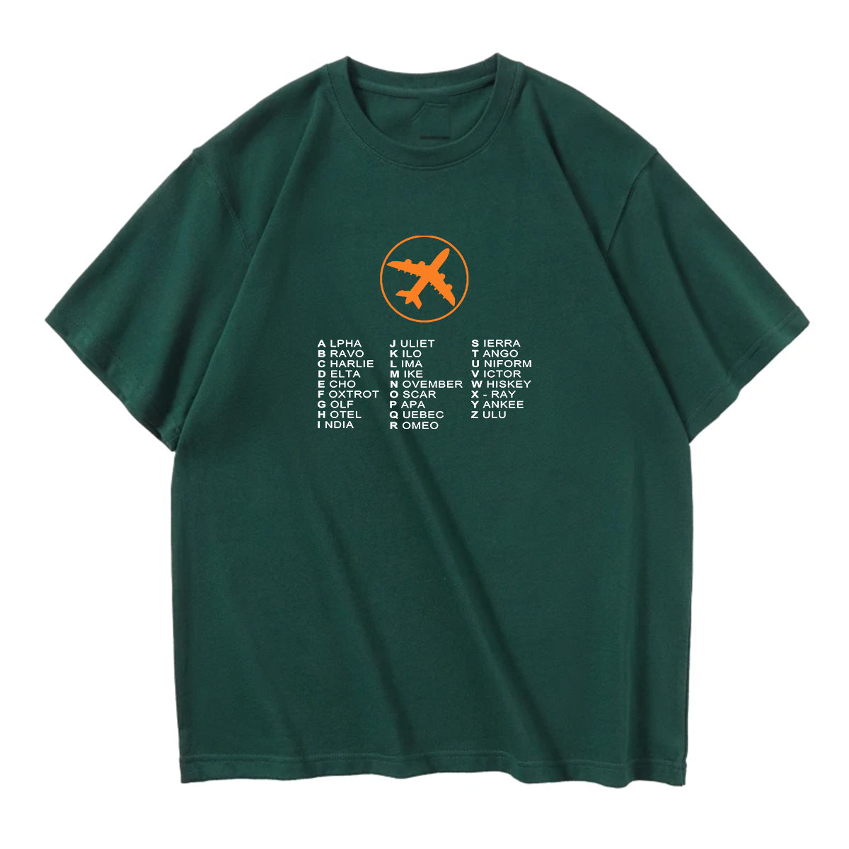 Aviation Alphabet 2 Designed Relax Fit T-Shirts