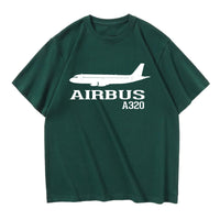 Thumbnail for Airbus A320 Printed Designed Relax Fit T-Shirts