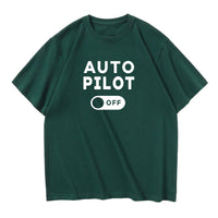 Thumbnail for Auto Pilot Off Designed Relax Fit T-Shirts