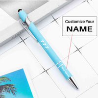 Thumbnail for Flat Colourful 777 Designed Ballpens Capacitive Screen Touch Pens