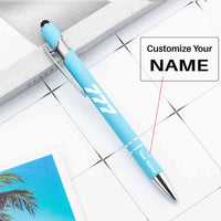 Thumbnail for 777 Flat Text Designed Ballpens Capacitive Screen Touch Pens