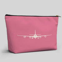 Thumbnail for Airbus A340 Silhouette Designed Zipper Pouch