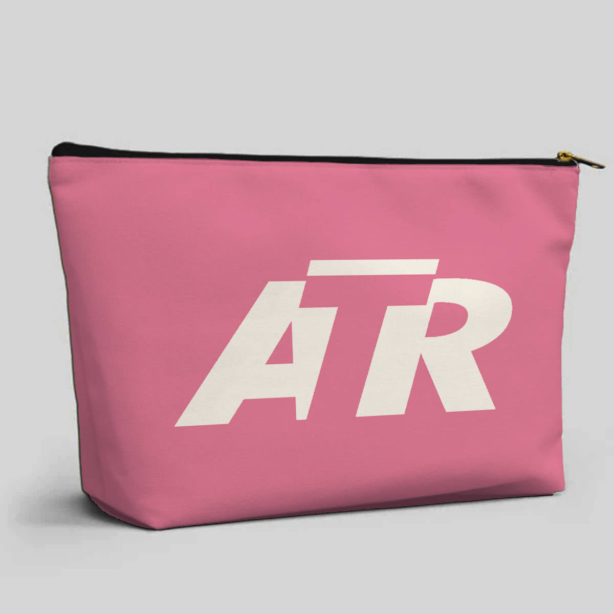 ATR & Text Designed Zipper Pouch