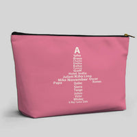 Thumbnail for Airplane Shape Aviation Alphabet Designed Zipper Pouch