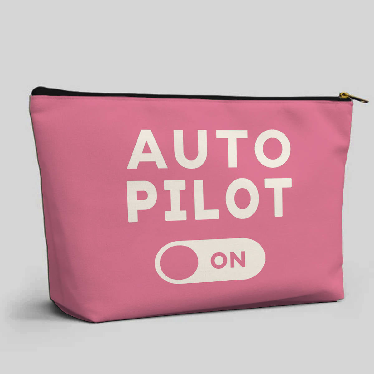 Auto Pilot ON Designed Zipper Pouch