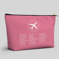 Thumbnail for Aviation Alphabet 2 Designed Zipper Pouch