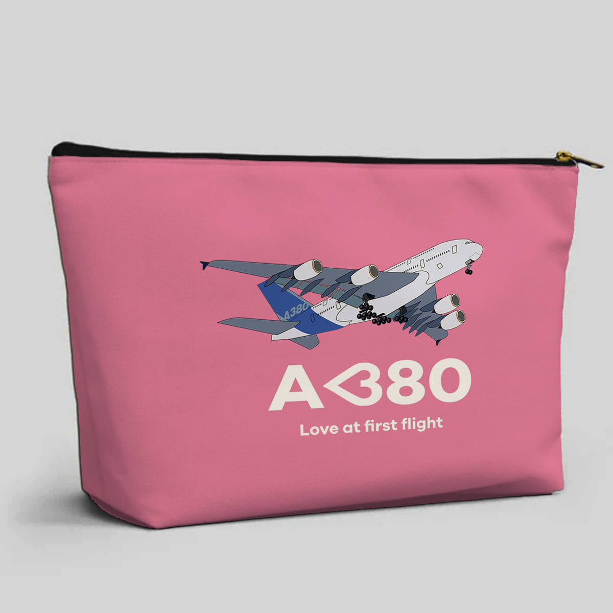 Airbus A380 Love at first flight Designed Zipper Pouch