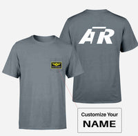 Thumbnail for ATR & Text Designed Pocket T-Shirts