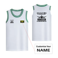 Thumbnail for Flying is Importanter Designed Basketball Style Sports Tank Tops