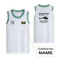 Thumbnail for Helicopter [Noun] Designed Basketball Style Sports Tank Tops