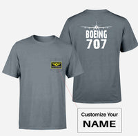 Thumbnail for Boeing 707 & Plane Designed Pocket T-Shirts