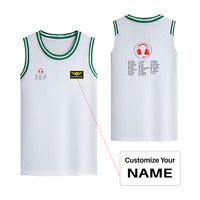 Thumbnail for Aviation Alphabet 3 Designed Basketball Style Sports Tank Tops