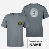 Thumbnail for Aviation Finger Print Designed Pocket T-Shirts