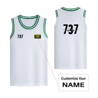 Thumbnail for Boeing 737 Designed Designed Basketball Style Sports Tank Tops