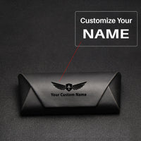 Thumbnail for Your Custom Design & Image & Logo & Text Design High End Handmade Retro PU Leather (2) Glasses Case