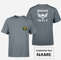 Thumbnail for Born To Fly SKELETON Designed Pocket T-Shirts