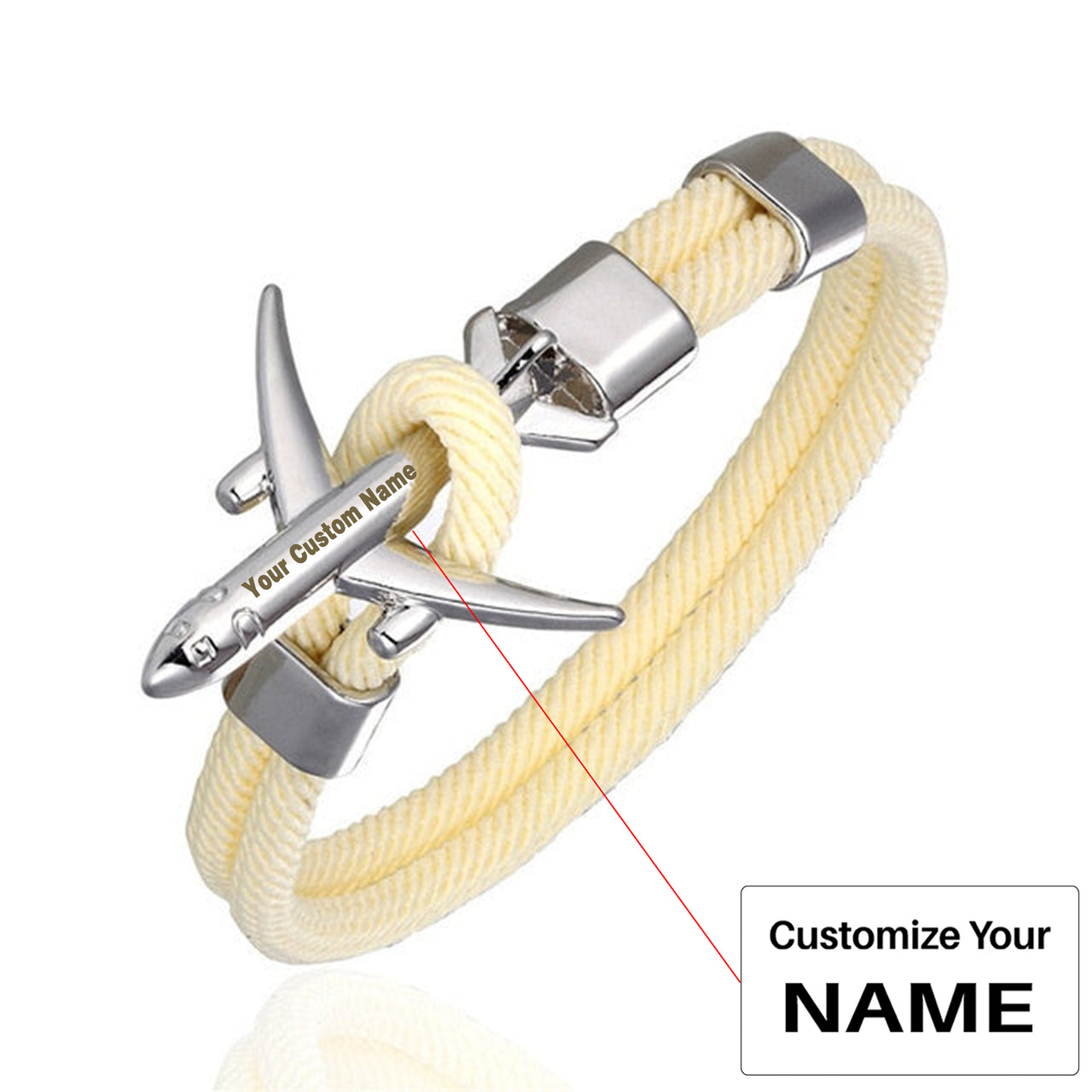 Super Quality Stylish Airplane Shape Bracelets (Pure Colours)