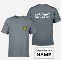 Thumbnail for Born To Fly Military Designed Pocket T-Shirts