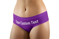 Thumbnail for Custom Name (Purple) Designed Women Panties & Shorts