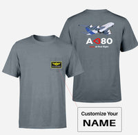 Thumbnail for Airbus A380 Love at first flight Designed Pocket T-Shirts