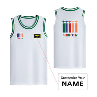 Thumbnail for Colourful Cabin Crew Designed Basketball Style Sports Tank Tops